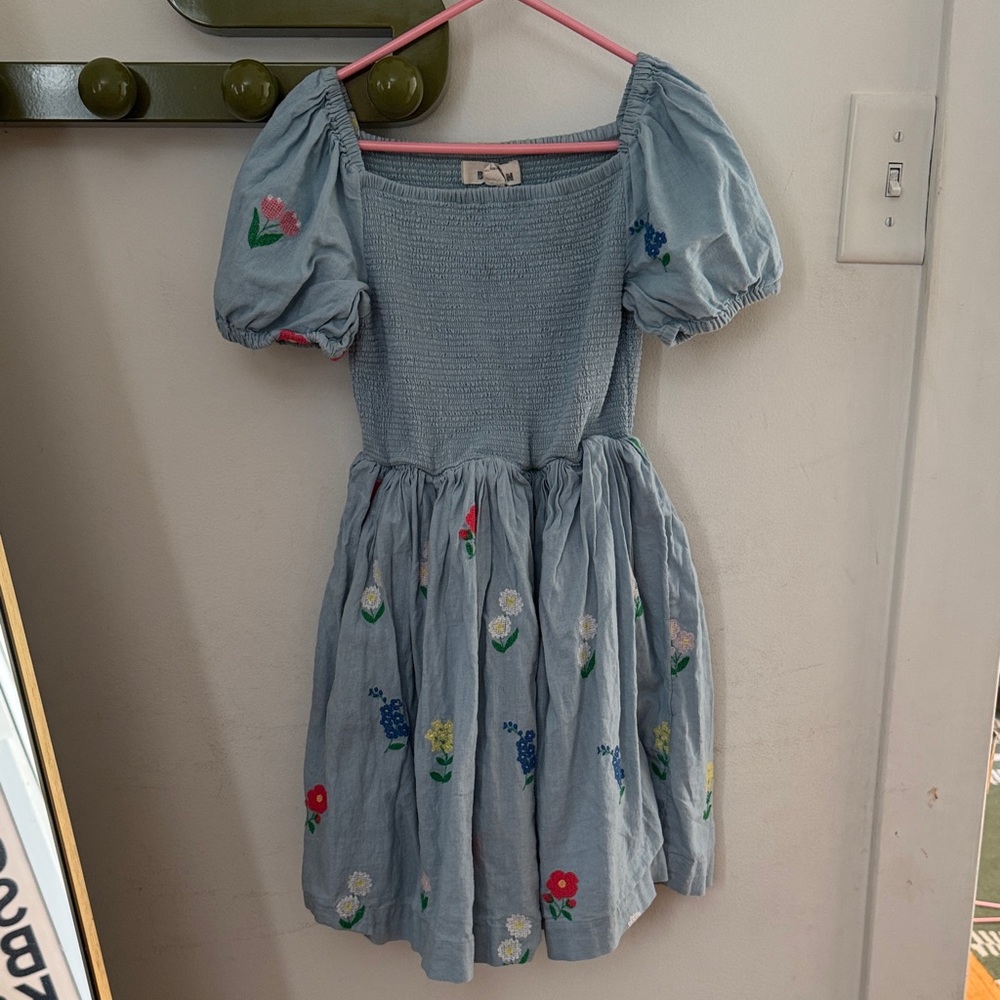 MINI BODEN Blue Floral Kids Dress